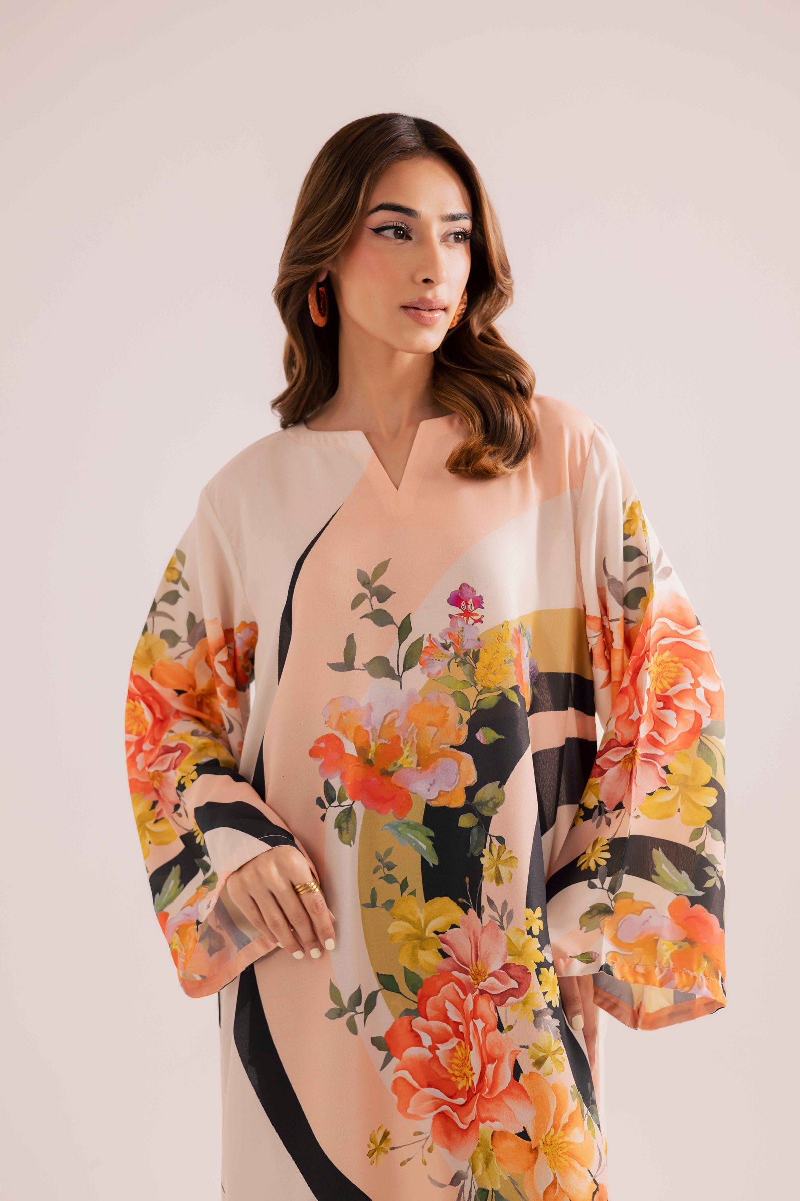 KF07 - Printed Kaftaan