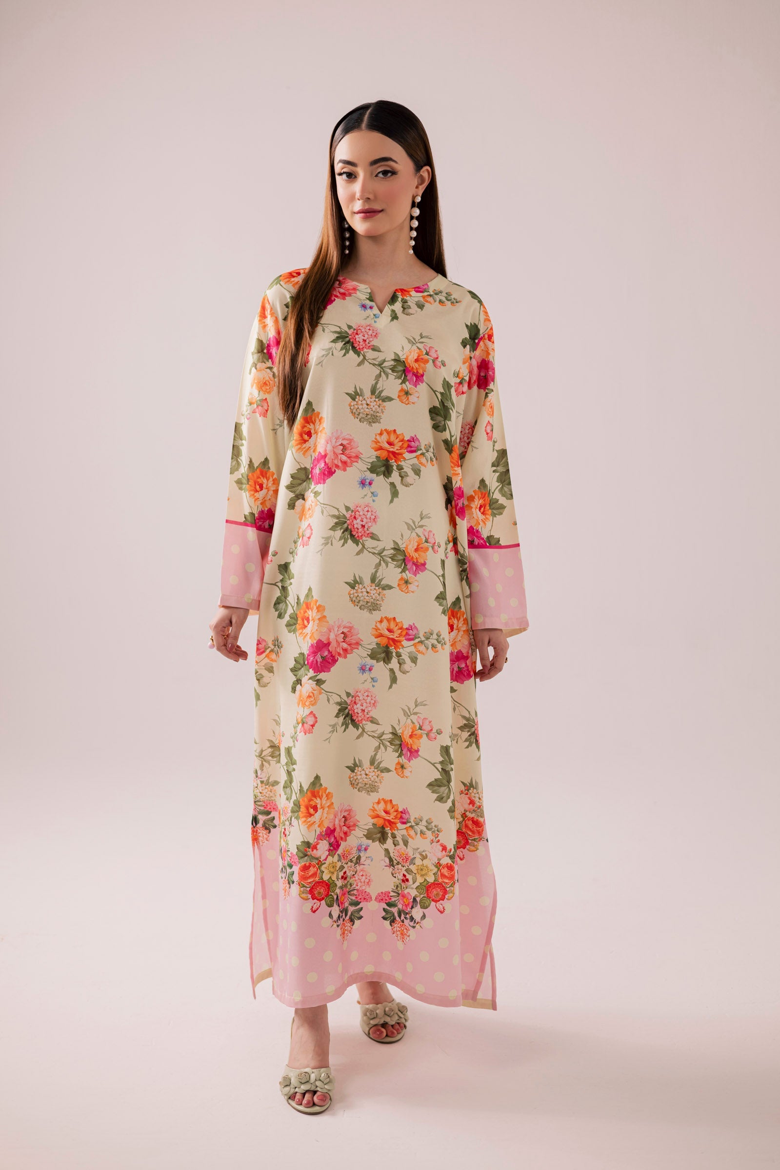 KF44 - Printed Kaftaan