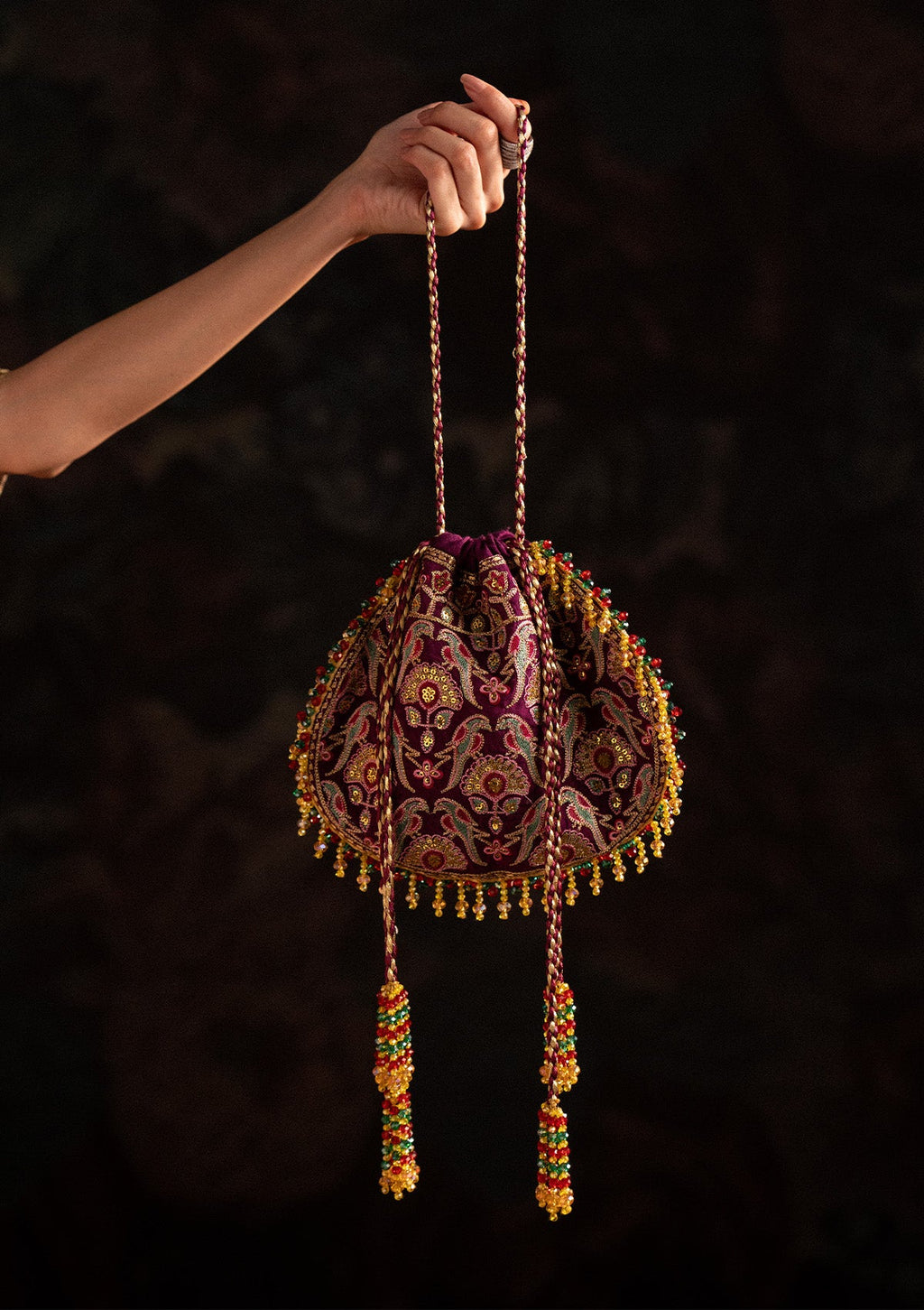 SARI EDIT '25 - PURPLE SILK POTLI